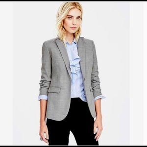 BANANA REPUBLIC Charcoal Grey Italian Stretch Blazer Size 0